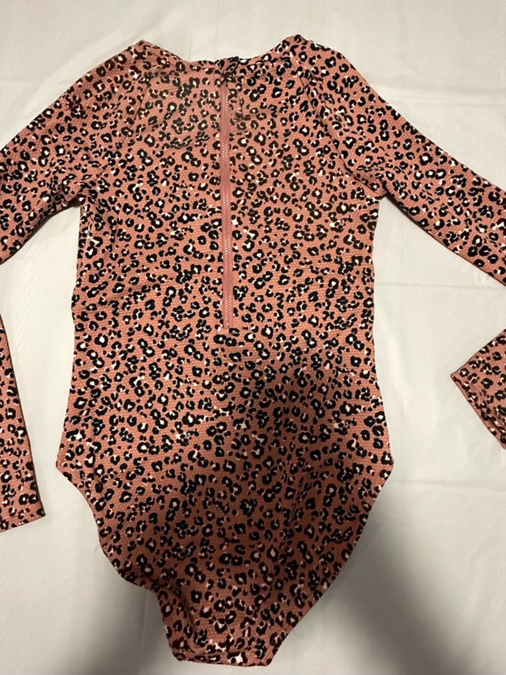 Art Class Girls Large 10/12 Leopard One Piece Swimsuit Rash Guard NEW - Picture 7 of 9